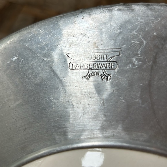 Vintage Triumph Limoges Imperial Victorian China Platter Farberware Aluminum - Picture 8 of 9